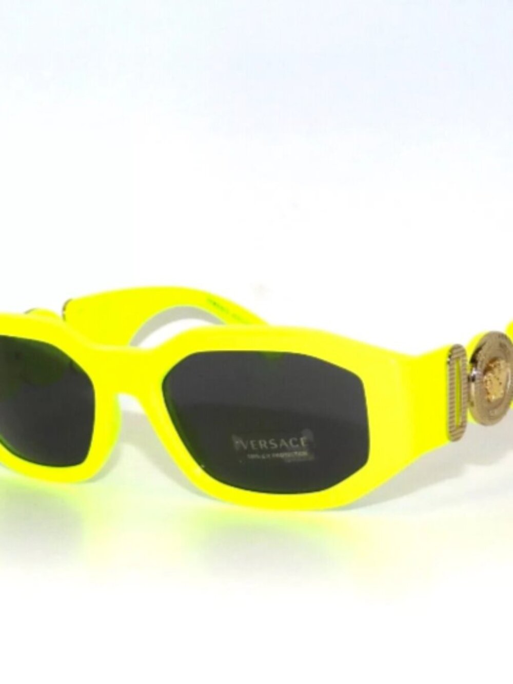 VERSACE | NEW | 4361 5321 - 87 | 53 | YELLOW FLUO | DARK GREY | NON POLARIZED